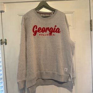 Pressbox Gray Georgia Bulldogs Sweatshirt